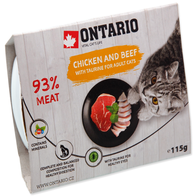 Vanicka ONTARIO Cat Chicken & Beef with Taurine 115g