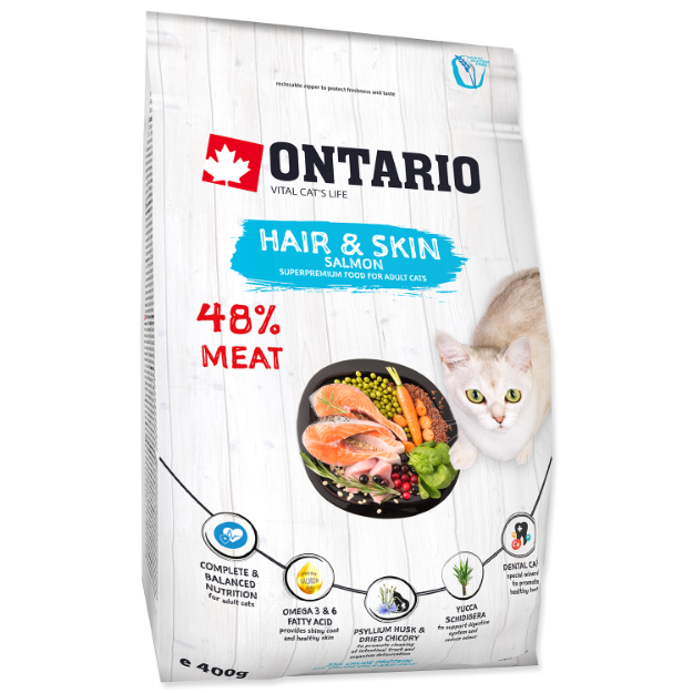 ONTARIO Cat Hair & Skin 0,4kg