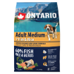ONTARIO Dog Adult Medium Fish & Rice 2,25kg