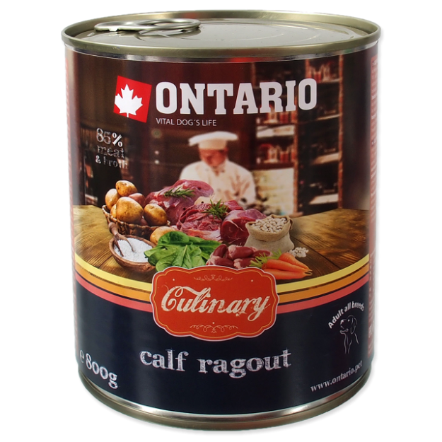 Konzerva ONTARIO Culinary Calf Ragout with Duck 800g