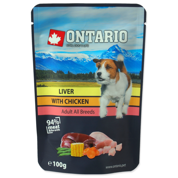 Kapsicka ONTARIO Dog Liver with Chicken in Broth 100g
