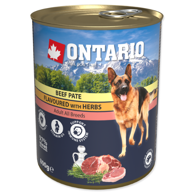 Picture of Konzerva ONTARIO Dog Beef Pate Flavoured with Herbs