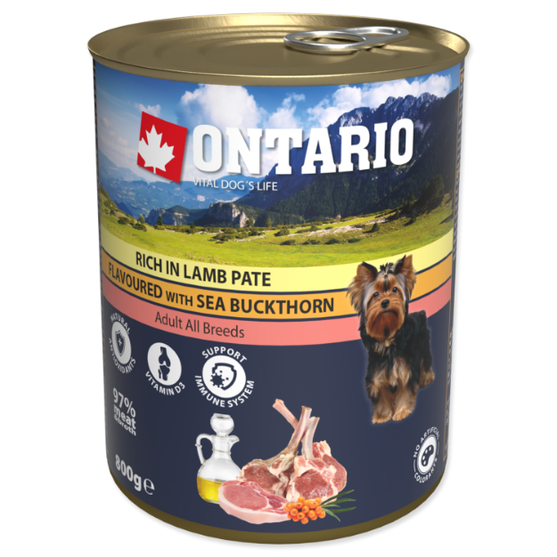 Picture of Konzerva ONTARIO Dog Rich In Lamb Pate Flavoured with Sea Buckthorn