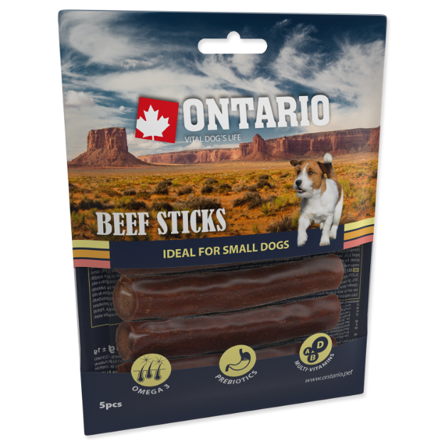 Picture of ONTARIO Rawhide Braided Snack Stick 7,5cm 5pcs
