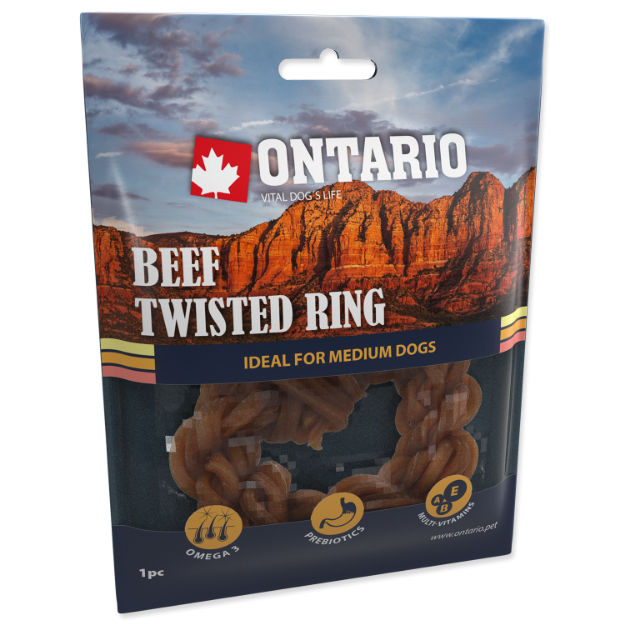 Picture of ONTARIO Rawhide Braided Snack Rings 8,75cm 1pcs